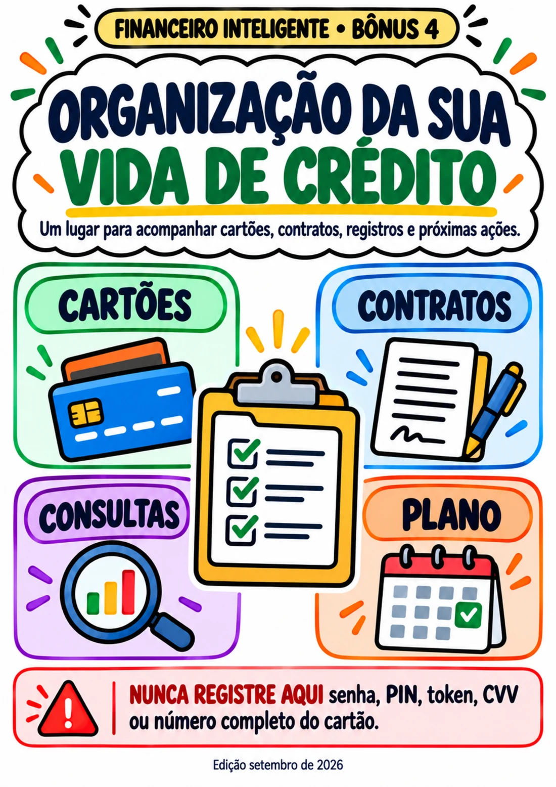Capa — Mapa de Organização da Sua Vida de Crédito