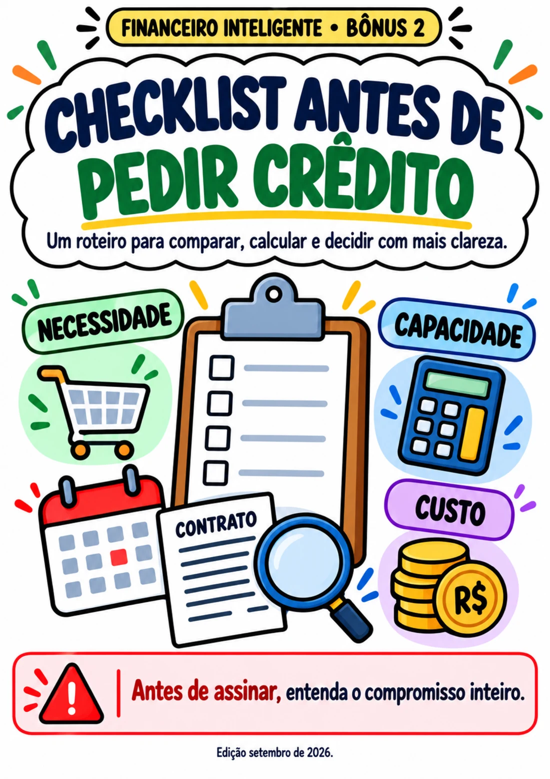 Capa — Checklist Antes de Pedir Crédito