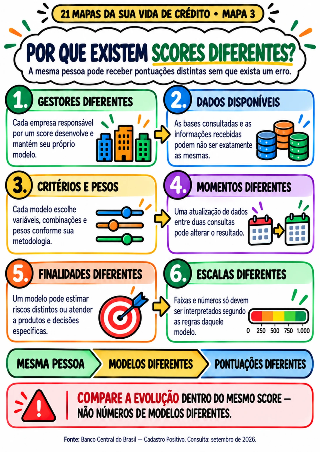 Mapa 3 — Por que existem Scores diferentes?
